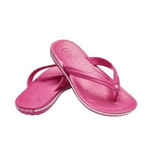 Crocs | Juniors Size 2 Unisex Crocband Flip Flop Pink Water Shoes Sandals Summer